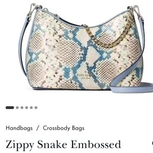 NWT Snake Embossed Crossbody Kate Spade